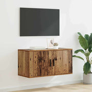 Ormar za TV montiran na zid Zidne Staro drvo 80 x 34.5 x 40 cm