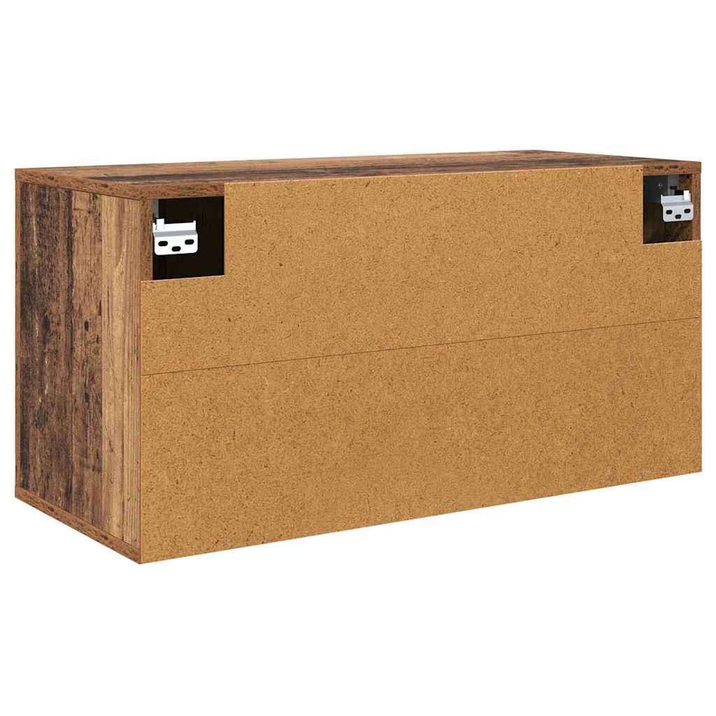 Ormar za TV montiran na zid Zidne Staro drvo 80 x 34.5 x 40 cm
