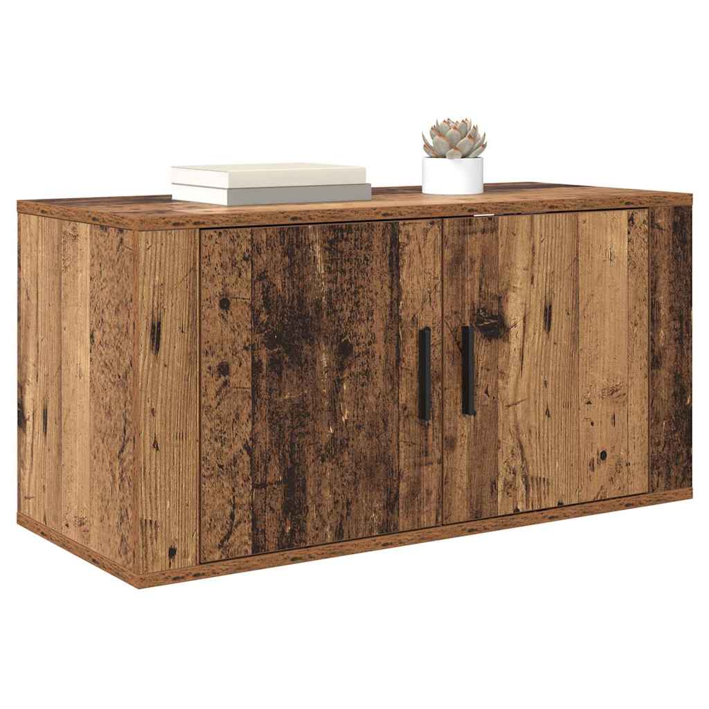 Ormar za TV montiran na zid Zidne Staro drvo 80 x 34.5 x 40 cm