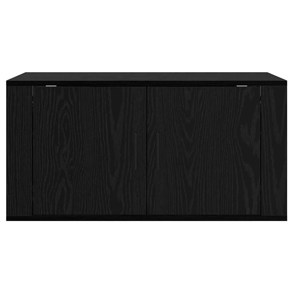 Ormar za TV montiran na zid Zidne Crni hrast 80 x 34.5 x 40 cm