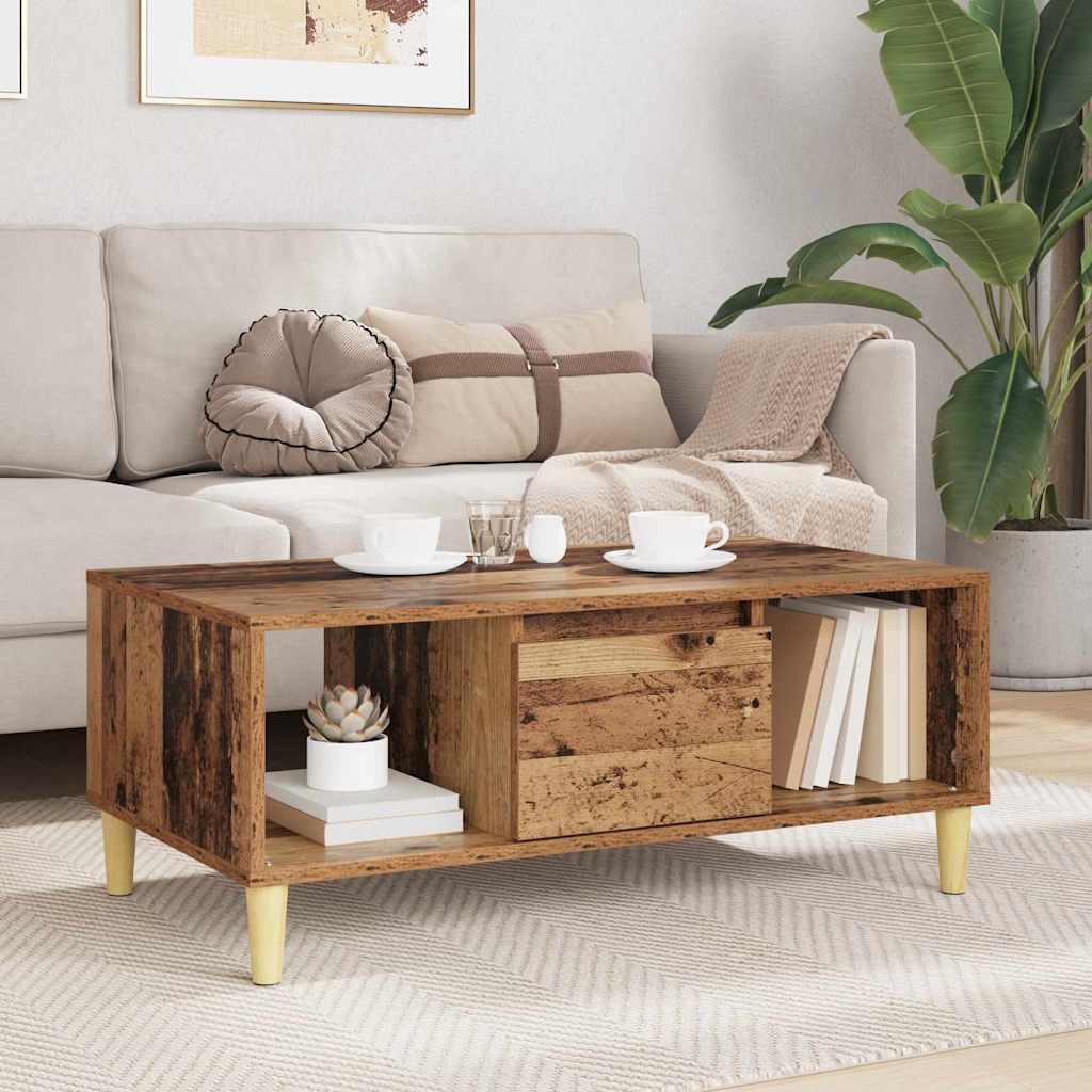 Kava Stol Staro drvo 90 x 50 x 26.5 cm Konstruirano drvo