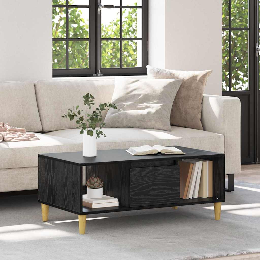 Kava Stol Crni hrast 90 x 50 x 26.5 cm Konstruirano drvo