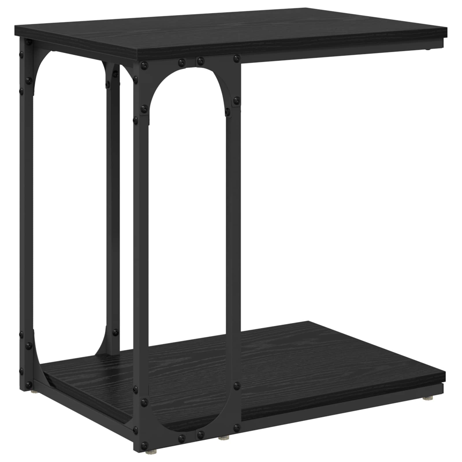 Bocni stol Crni hrast 50 x 35 x 52 cm Konstruirano drvo