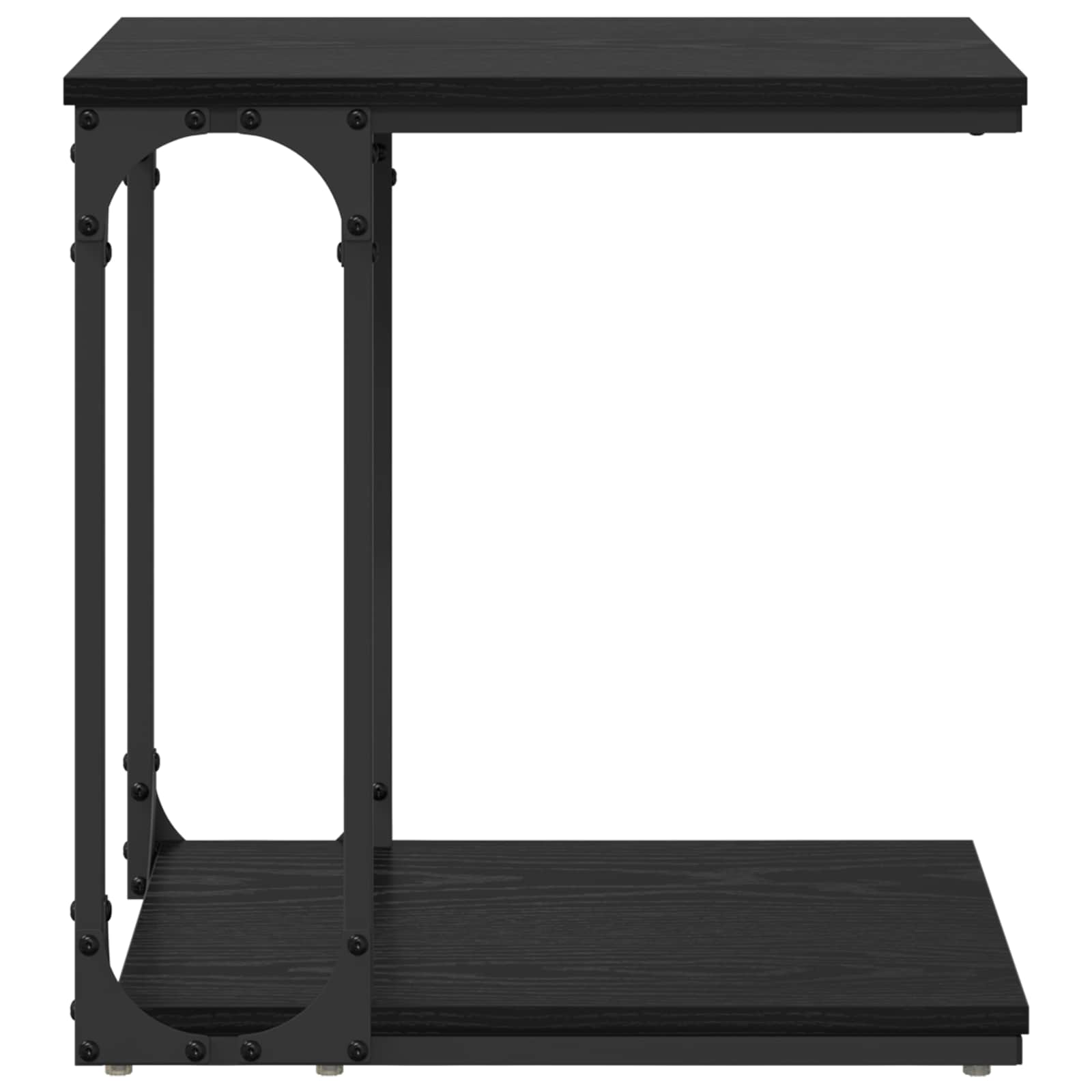 Bocni stol Crni hrast 50 x 35 x 52 cm Konstruirano drvo