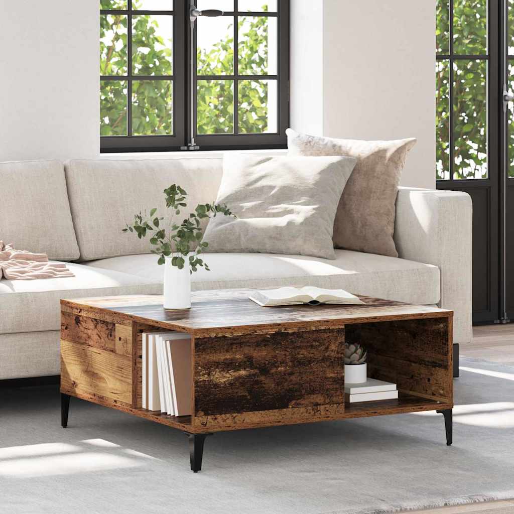 Kava Stol Staro drvo 80 x 80 x 36,5 cm Konstruirano drvo