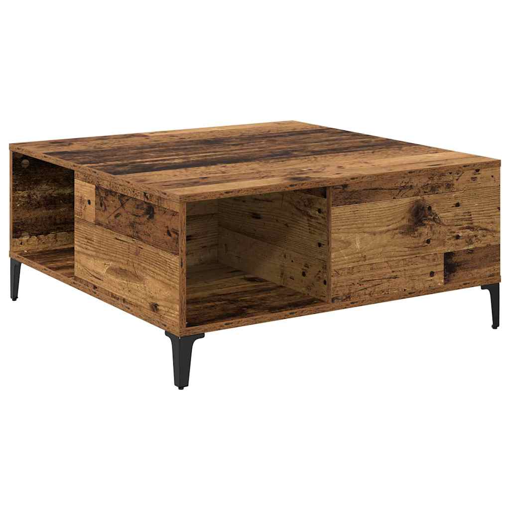 Kava Stol Staro drvo 80 x 80 x 36,5 cm Konstruirano drvo