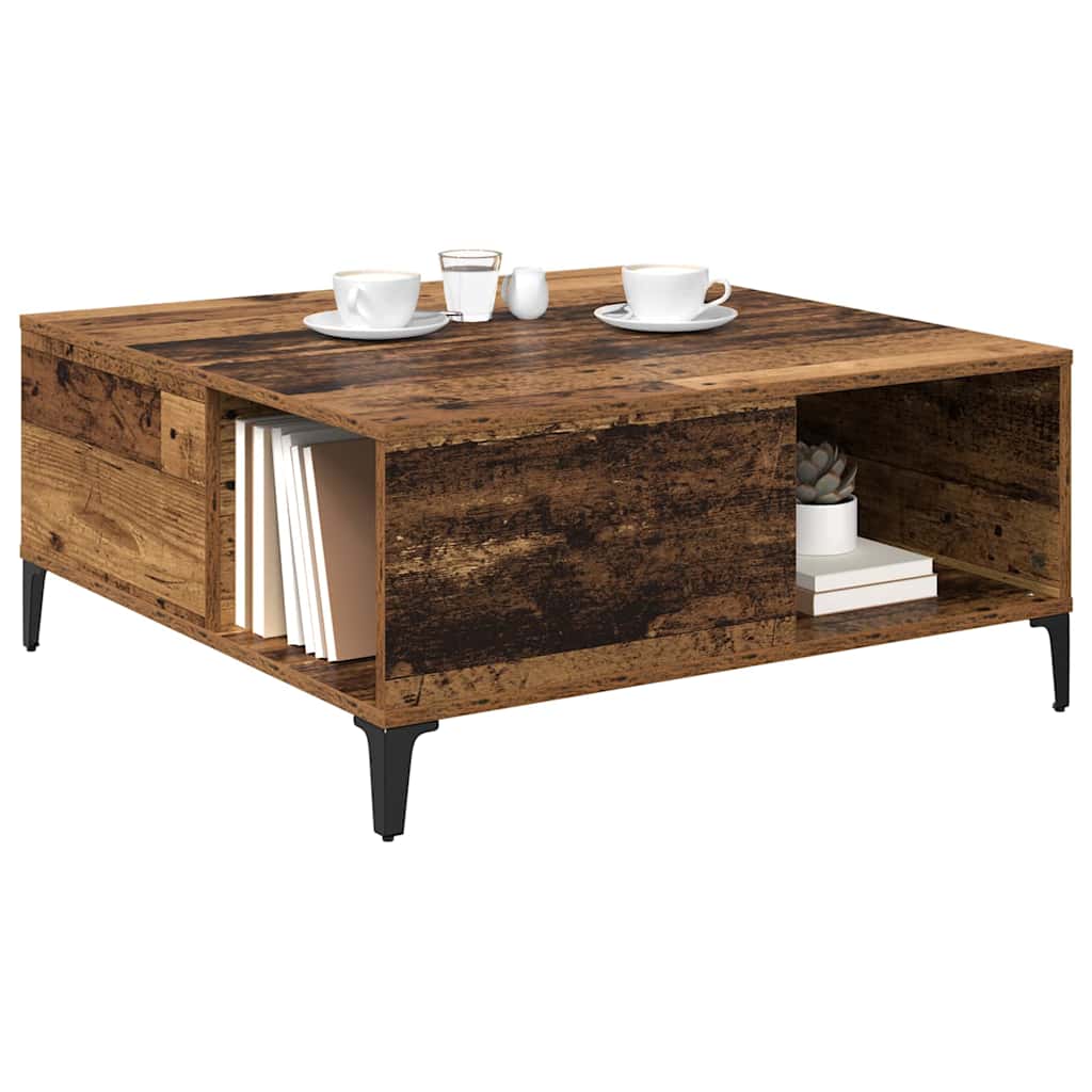 Kava Stol Staro drvo 80 x 80 x 36,5 cm Konstruirano drvo