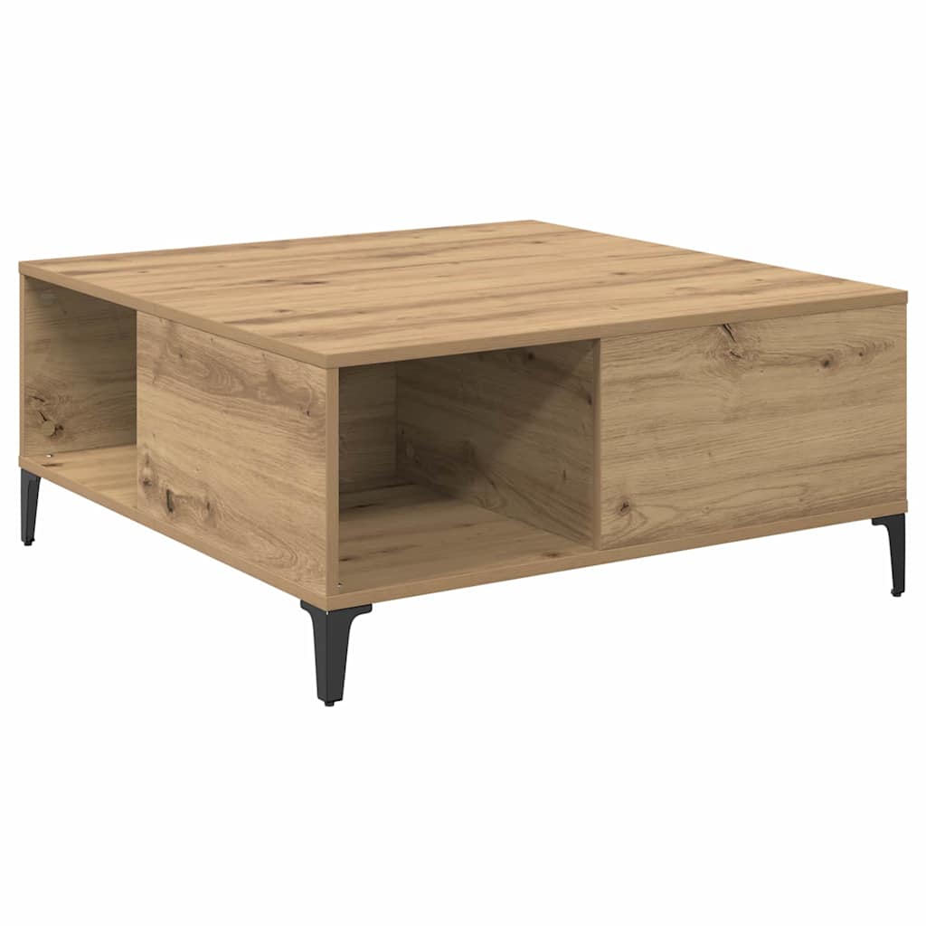 Kava Stol Umjetnički hrast 80 x 80 x 36,5 cm Konstruirano drvo