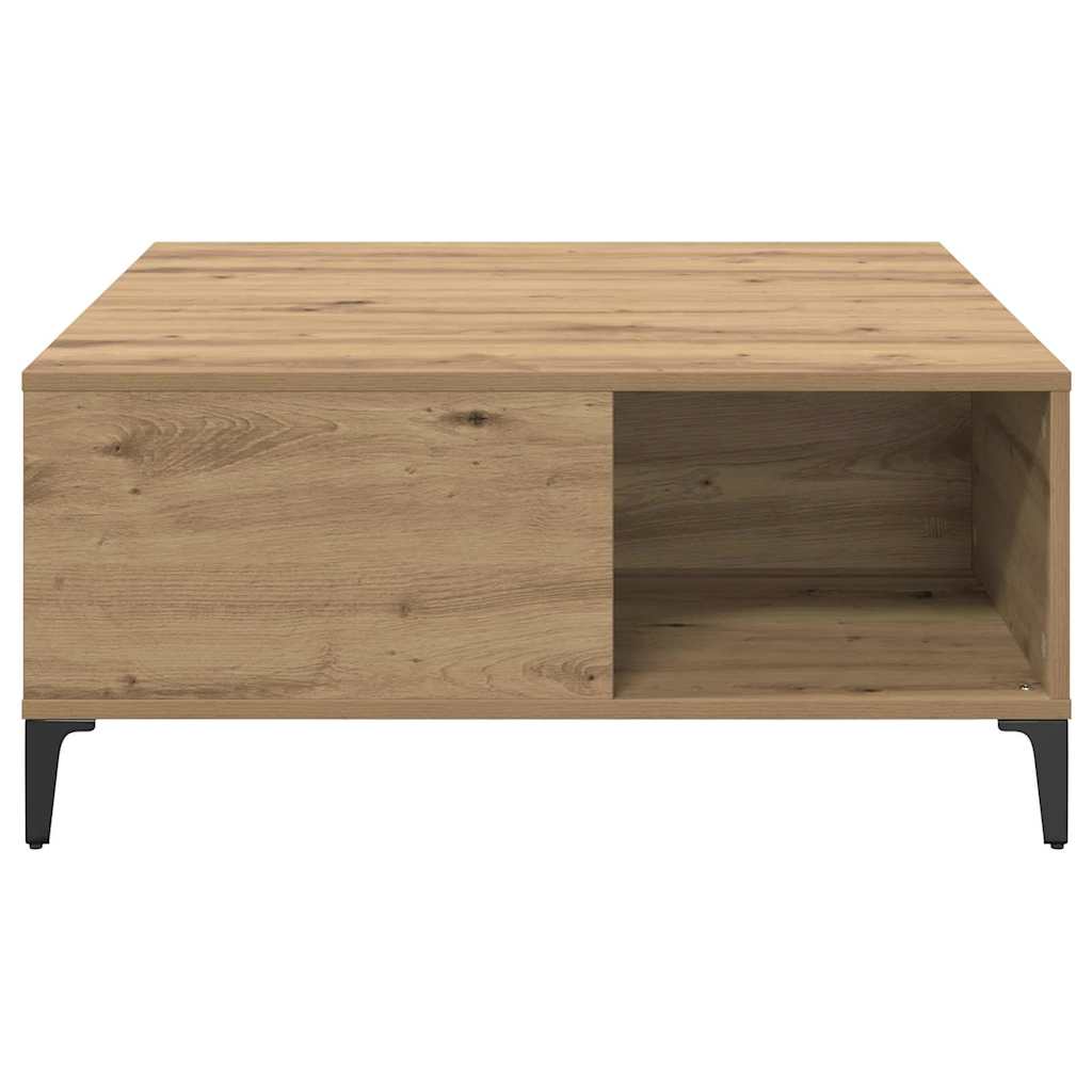 Kava Stol Umjetnički hrast 80 x 80 x 36,5 cm Konstruirano drvo