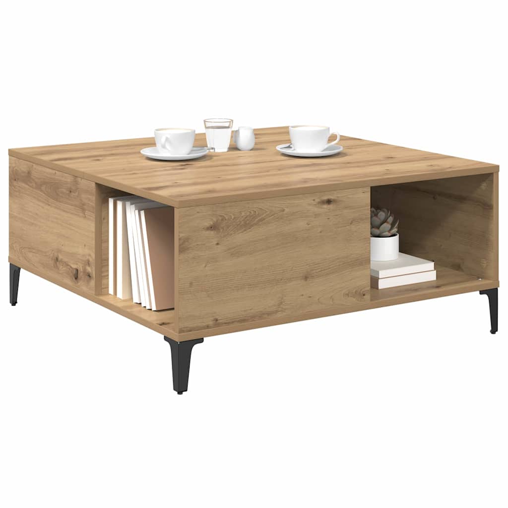 Kava Stol Umjetnički hrast 80 x 80 x 36,5 cm Konstruirano drvo