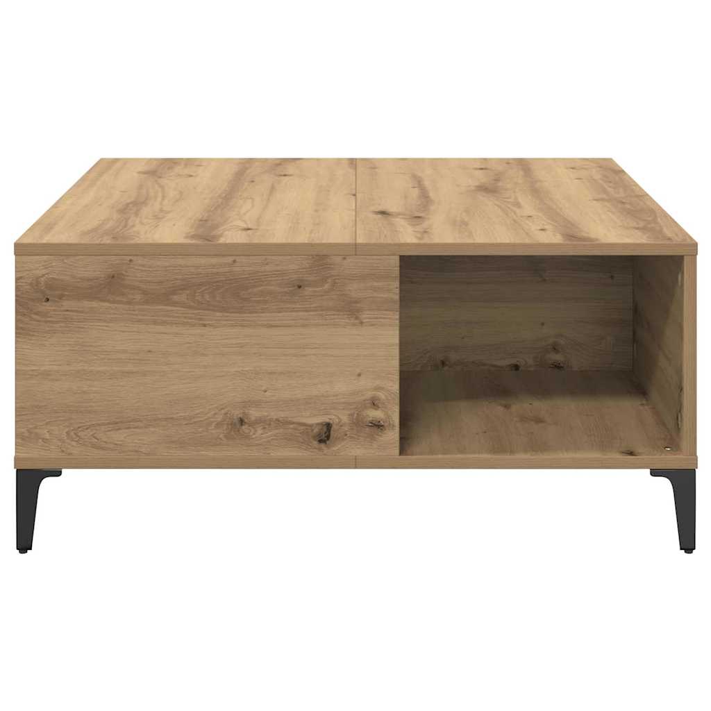 Kava Stol Umjetnički hrast 80 x 80 x 36,5 cm Konstruirano drvo