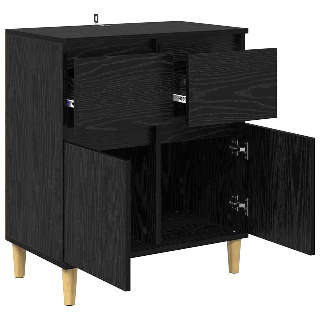 Kreveta Crni hrast 60 x 35 x 70 cm Konstruirano drvo