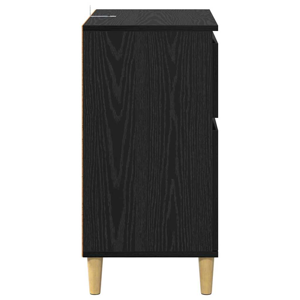 Kreveta Crni hrast 60 x 35 x 70 cm Konstruirano drvo