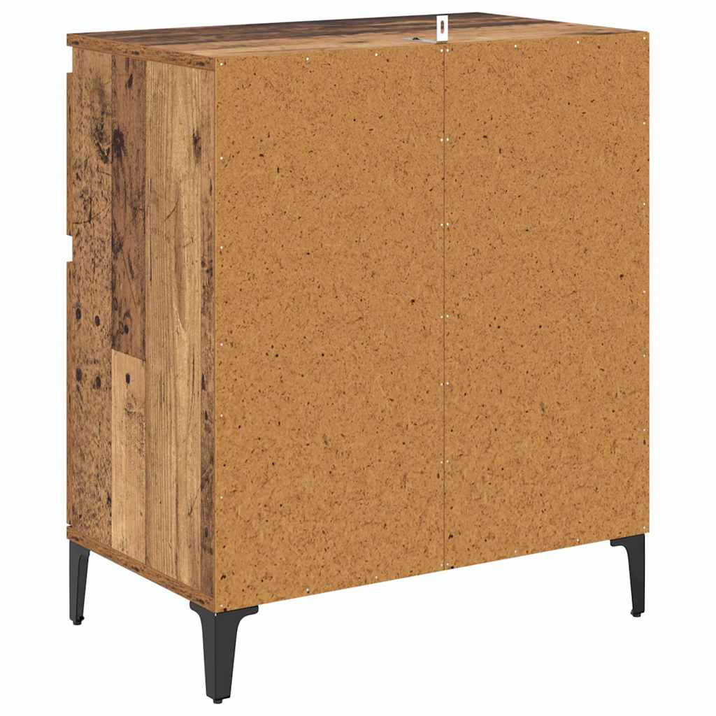 Kreveta Staro drvo 60 x 35 x 70 cm Obrađeno drvo i čelik