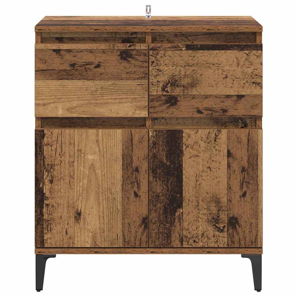 Kreveta Staro drvo 60 x 35 x 70 cm Obrađeno drvo i čelik