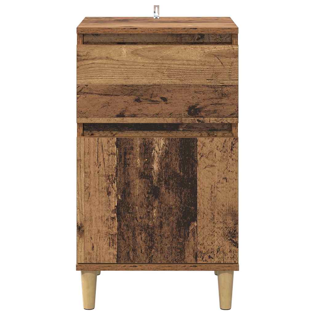 Noćni ormar Staro drvo 40 x 35 x 70 cm Konstruirano drvo
