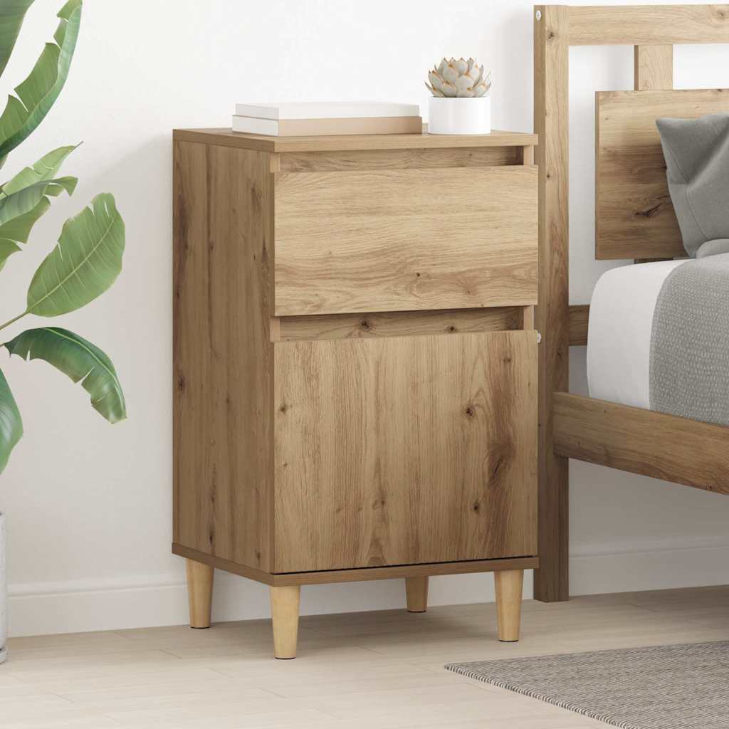 Noćni ormar s ladicama 2 pcs Umjetnički hrast 40 x 35 x 70 cm