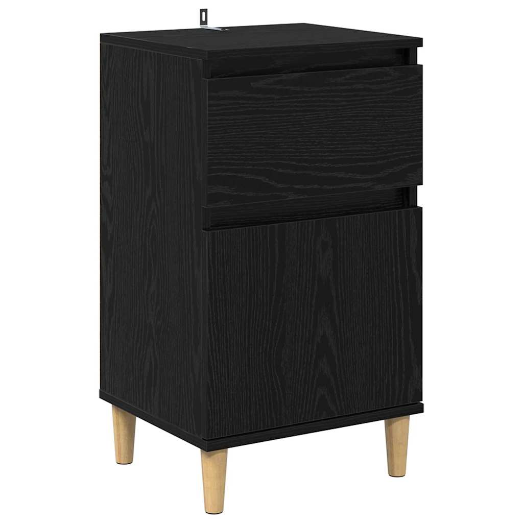 Noćni ormar Crni hrast 40 x 35 x 70 cm Konstruirano drvo