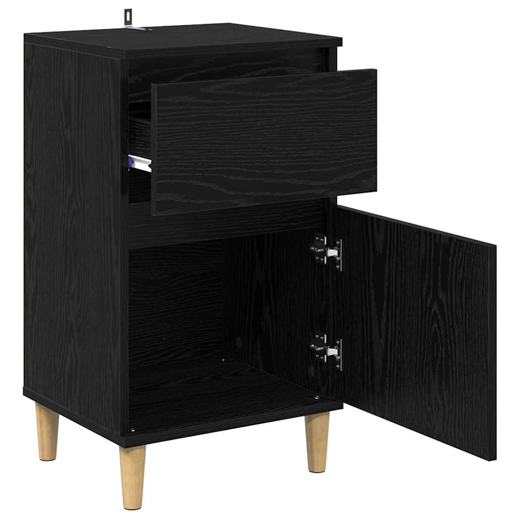 Noćni ormar Crni hrast 40 x 35 x 70 cm Konstruirano drvo