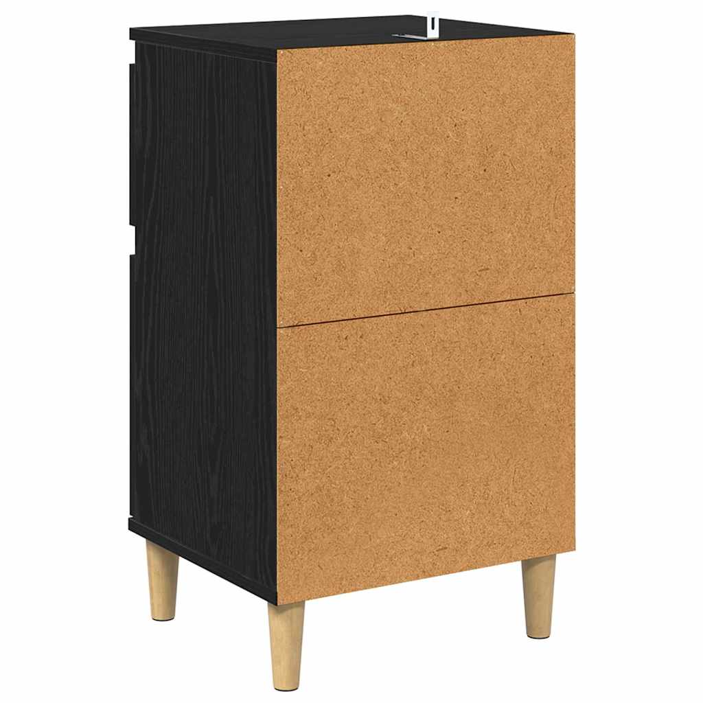Noćni ormar Crni hrast 40 x 35 x 70 cm Konstruirano drvo
