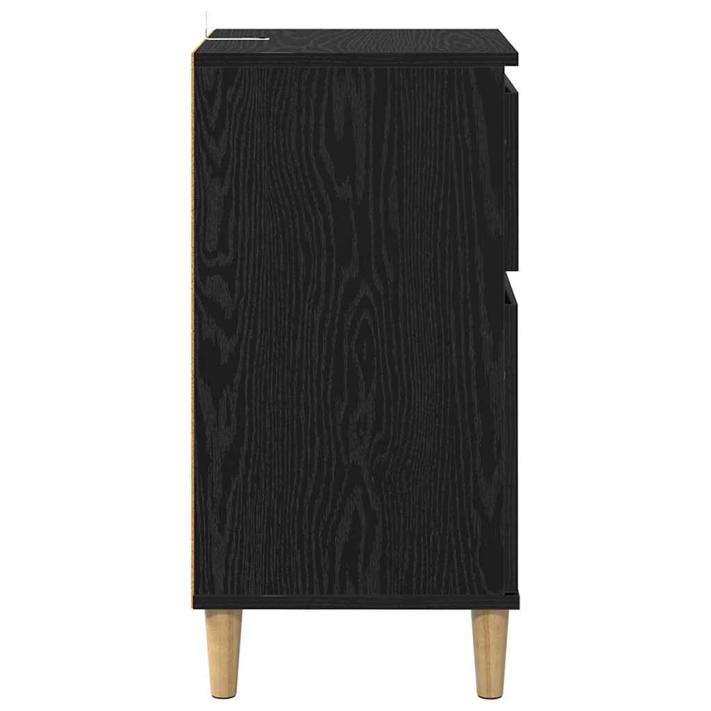 Noćni ormar Crni hrast 40 x 35 x 70 cm Konstruirano drvo