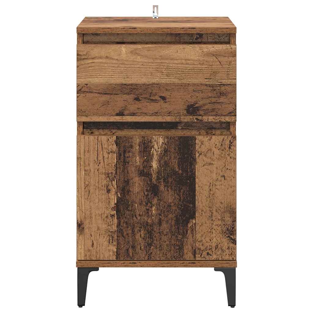 Noćni ormar Staro drvo 40 x 35 x 70 cm Konstruirano drvo