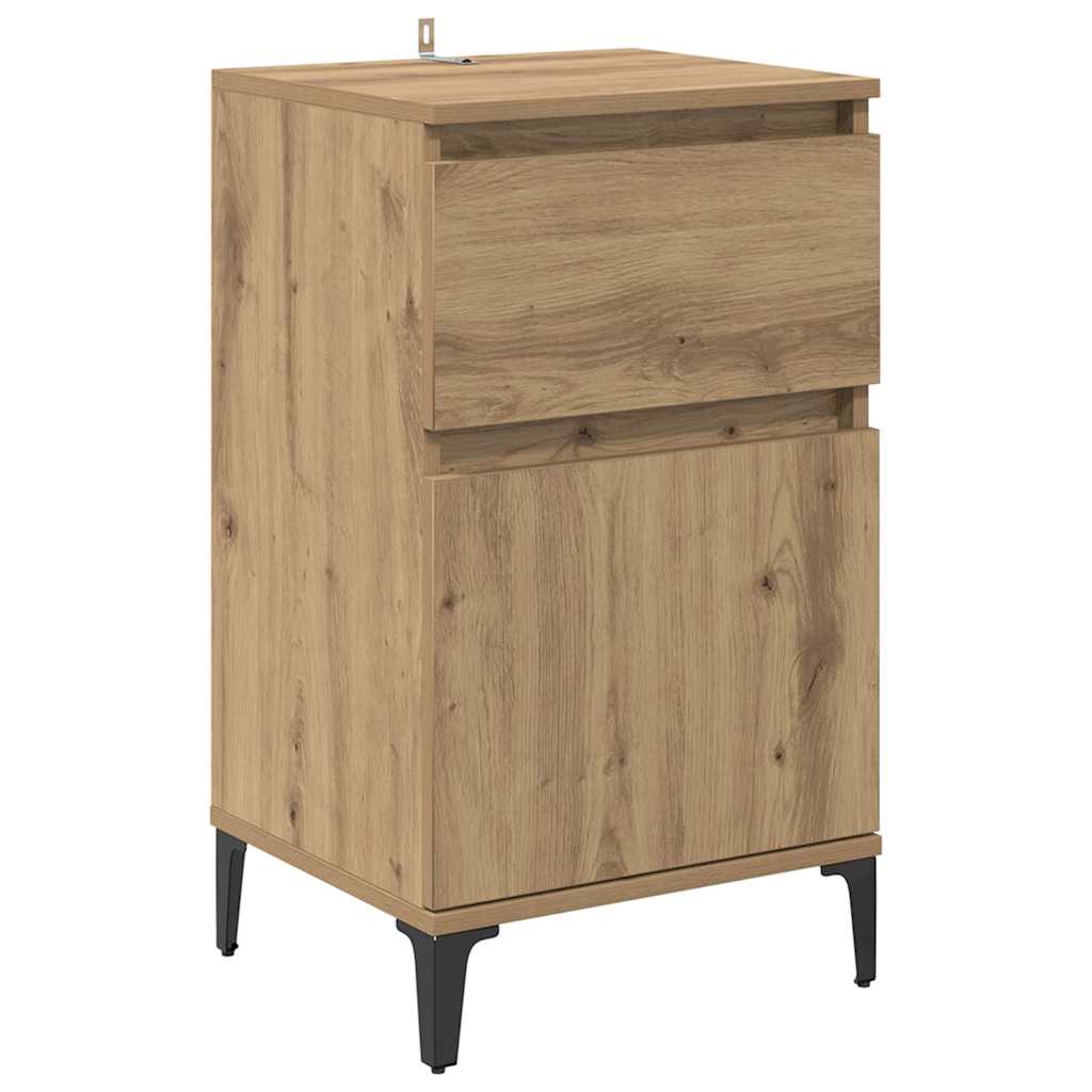 Noćni ormar s ladicama 2 pcs Umjetnički hrast 40 x 35 x 70 cm