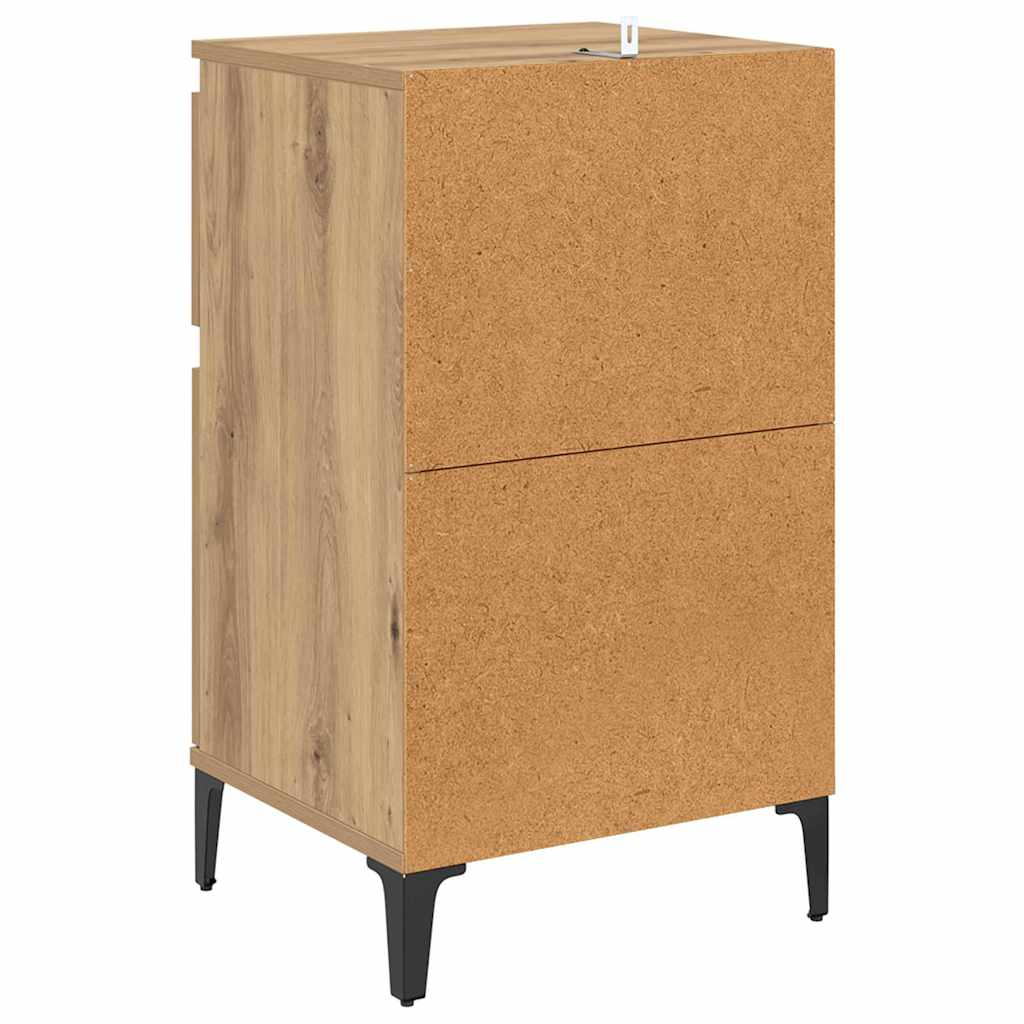 Noćni ormar s ladicama 2 pcs Umjetnički hrast 40 x 35 x 70 cm