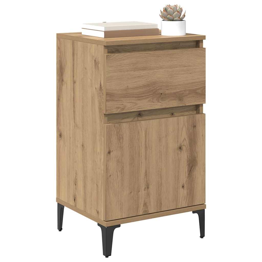 Noćni ormar s ladicama 2 pcs Umjetnički hrast 40 x 35 x 70 cm