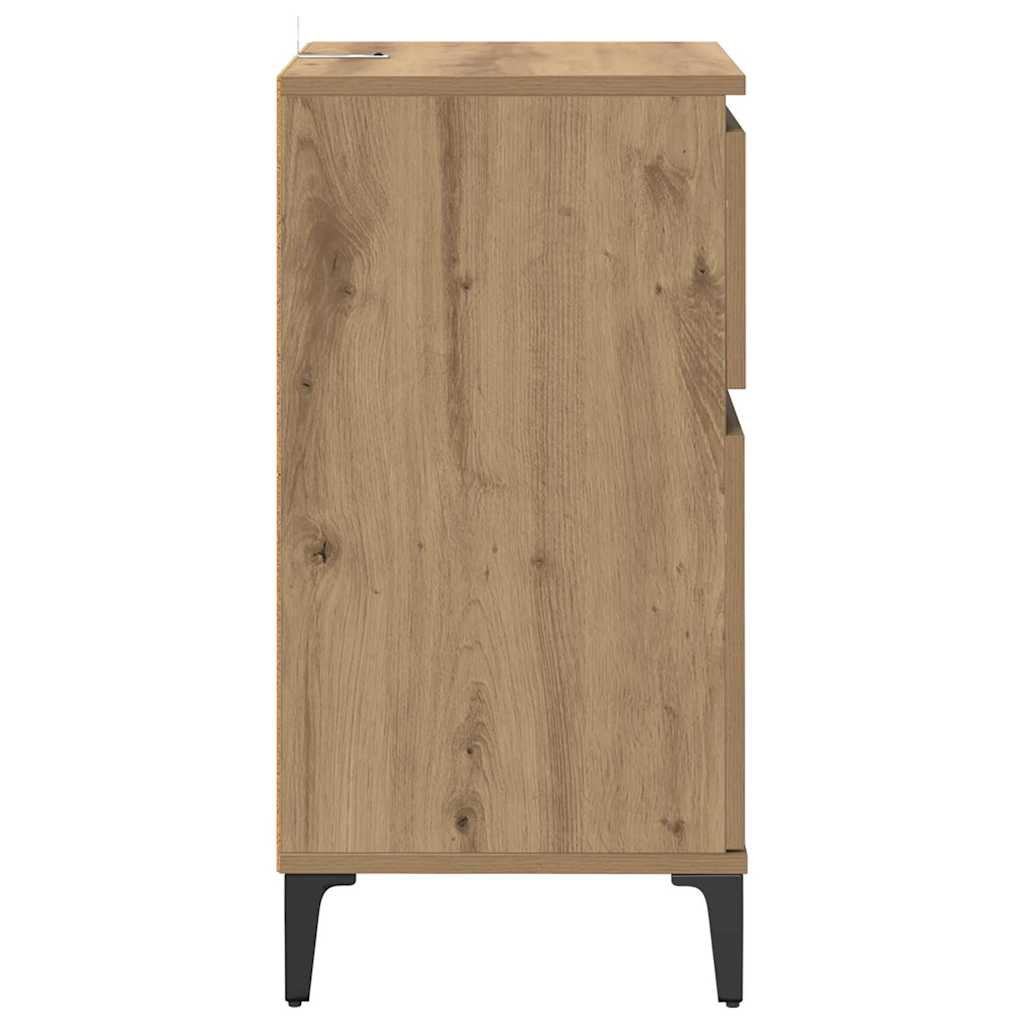 Noćni ormar s ladicama 2 pcs Umjetnički hrast 40 x 35 x 70 cm