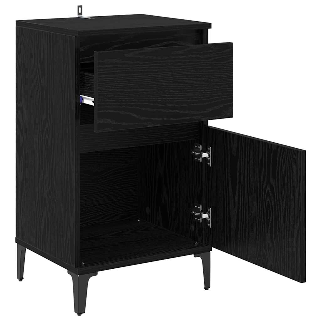 Noćni ormar Crni hrast 40 x 35 x 70 cm Konstruirano drvo