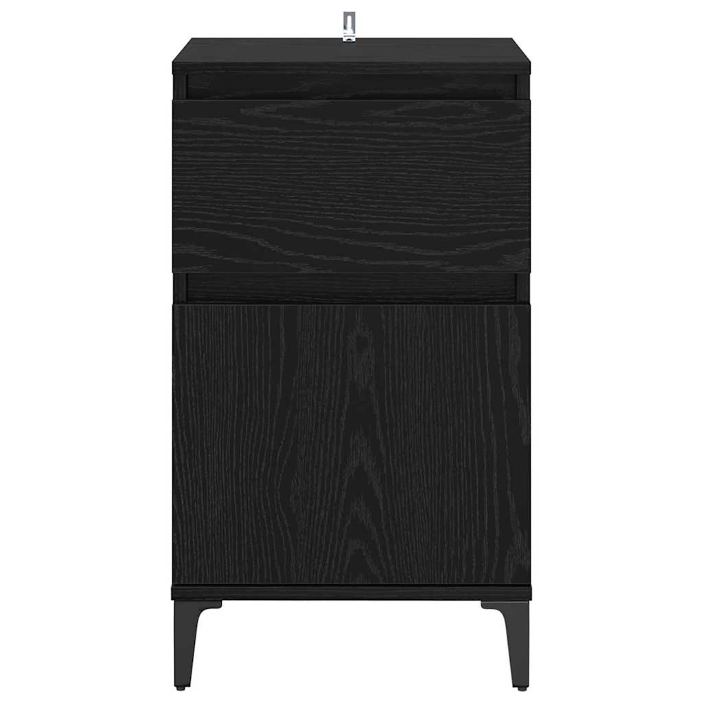 Noćni ormar Crni hrast 40 x 35 x 70 cm Konstruirano drvo