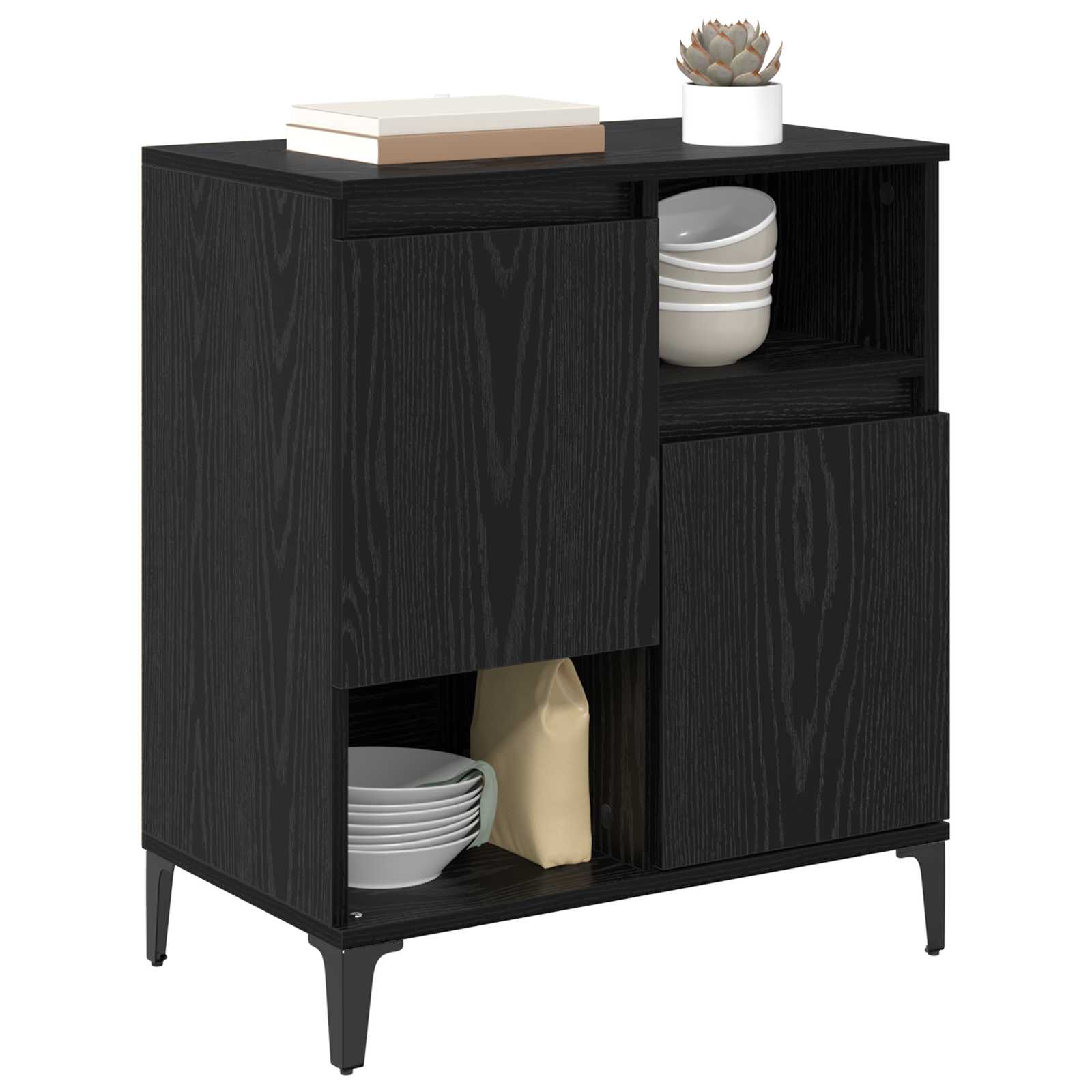 Kreveta Crni hrast 60 x 35 x 70 cm Konstruirano drvo