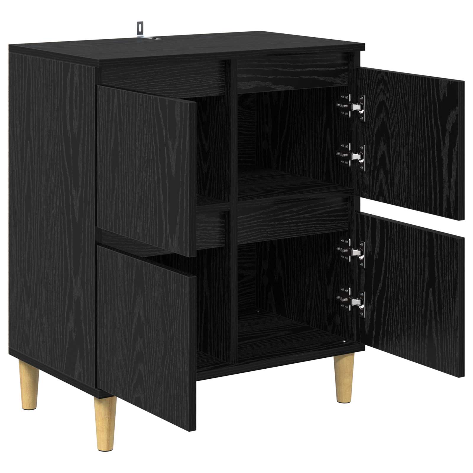 Kreveta Crni hrast 60 x 35 x 70 cm Konstruirano drvo