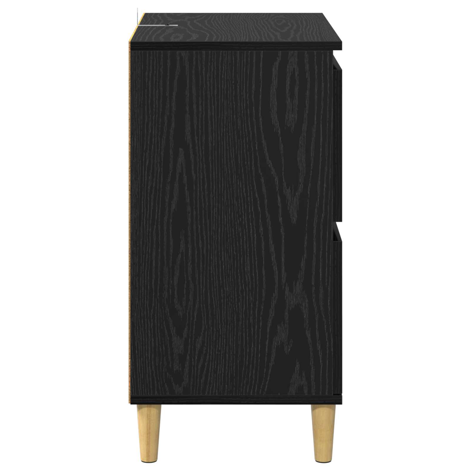 Kreveta Crni hrast 60 x 35 x 70 cm Konstruirano drvo