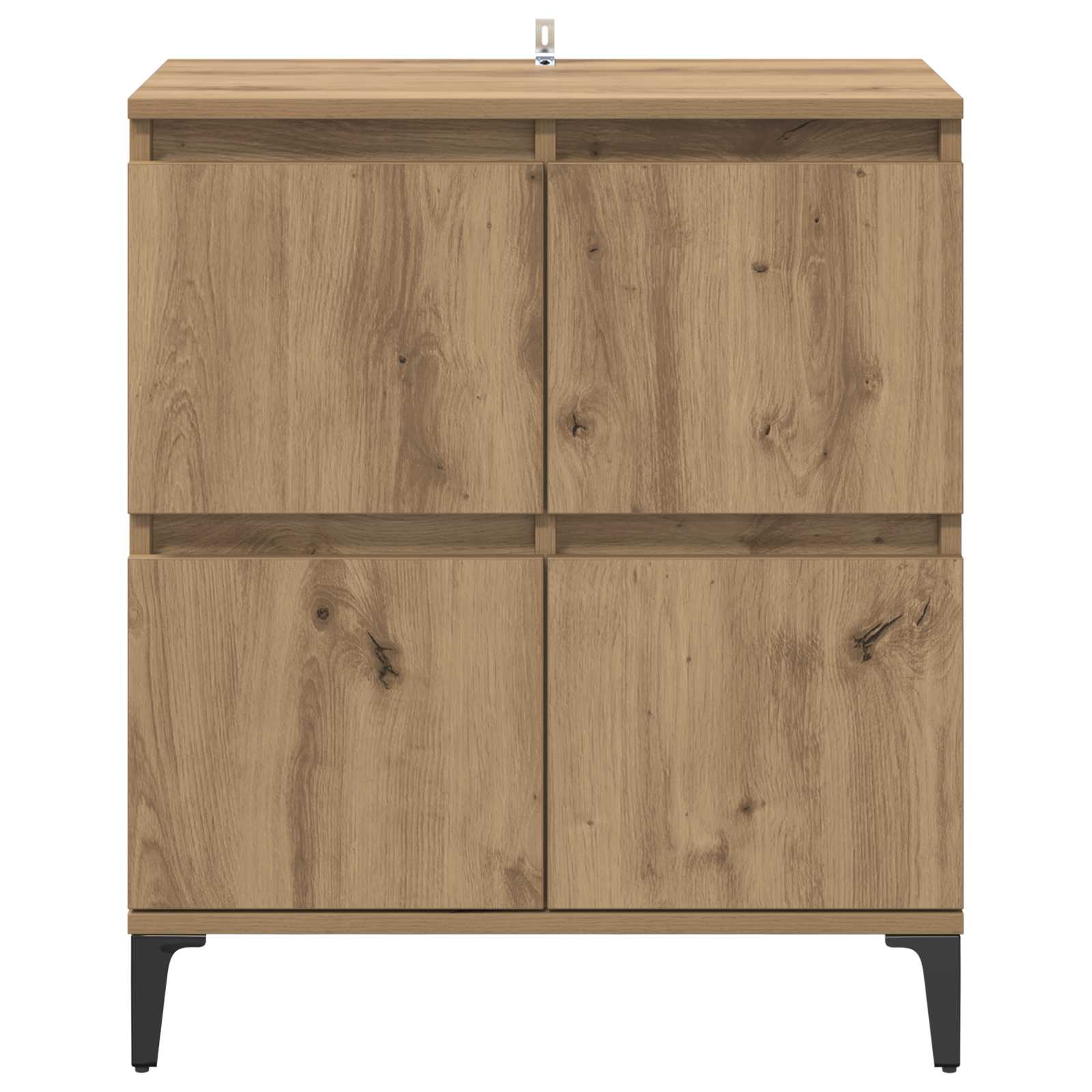 Kreveta Umjetnički hrast 60 x 35 x 70 cm Obrađeno drvo i čelik