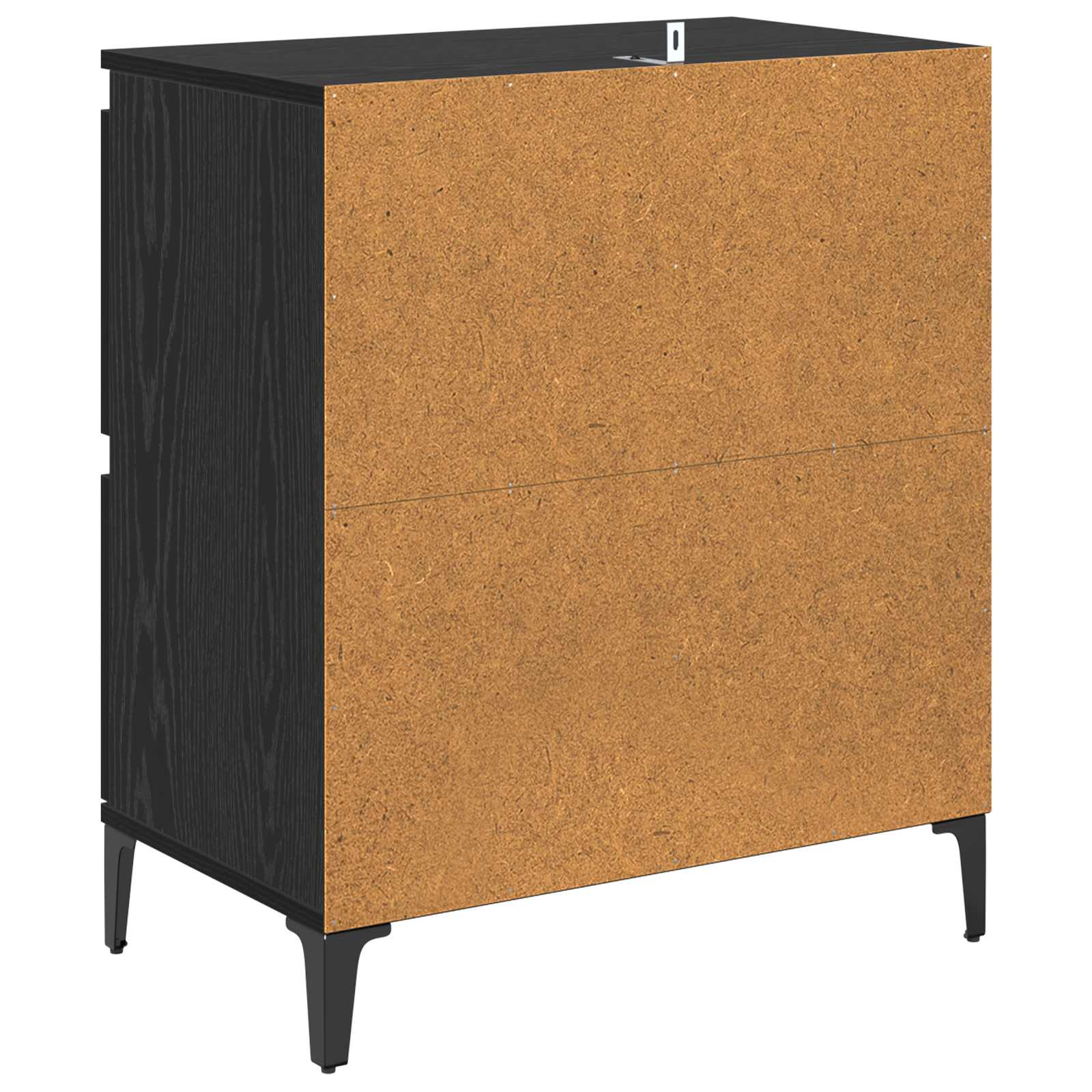 Kreveta Crni hrast 60 x 35 x 70 cm Obrađeno drvo i čelik