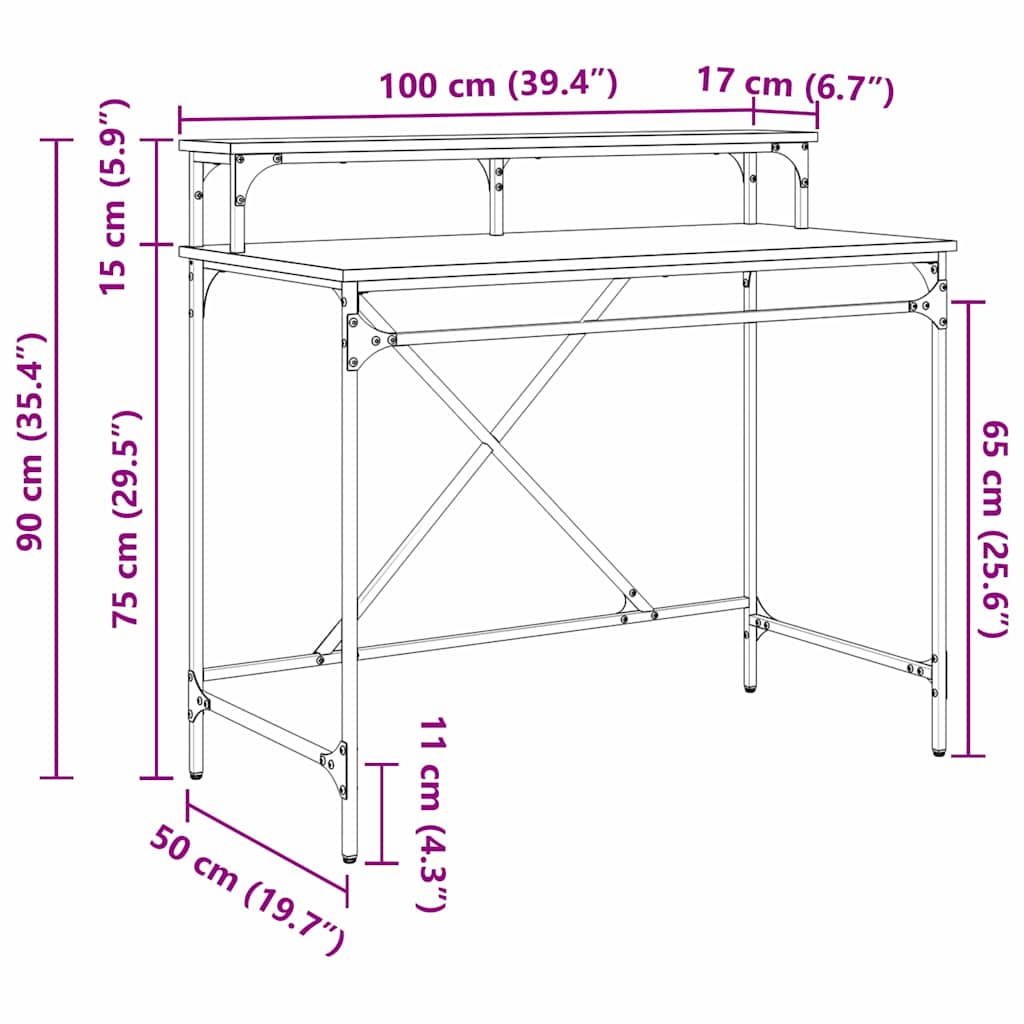 Stol Staro drvo 100 x 50 x 90 cm Konstruirano drvo