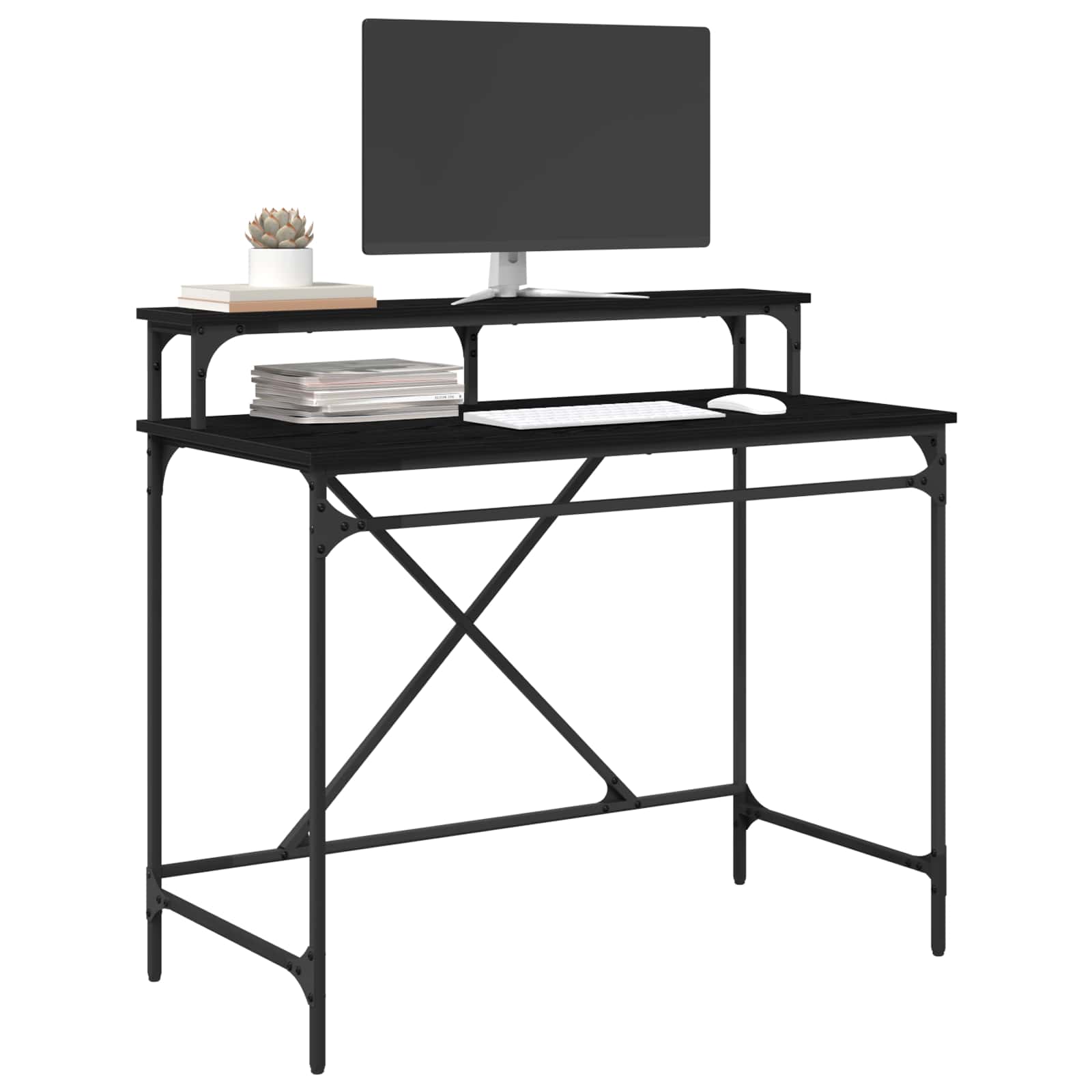 Stol Crni hrast 100 x 50 x 90 cm Konstruirano drvo