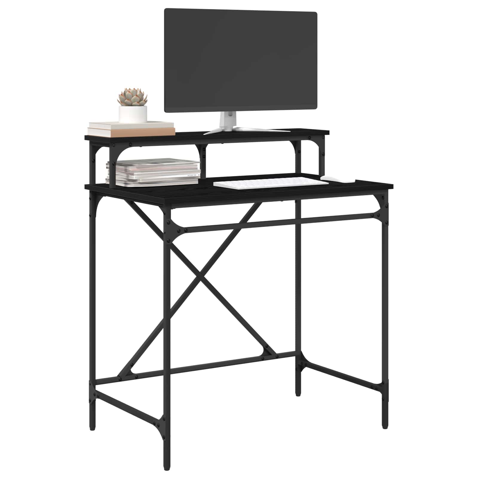 Stol Crni hrast 80 x 50 x 90 cm Konstruirano drvo