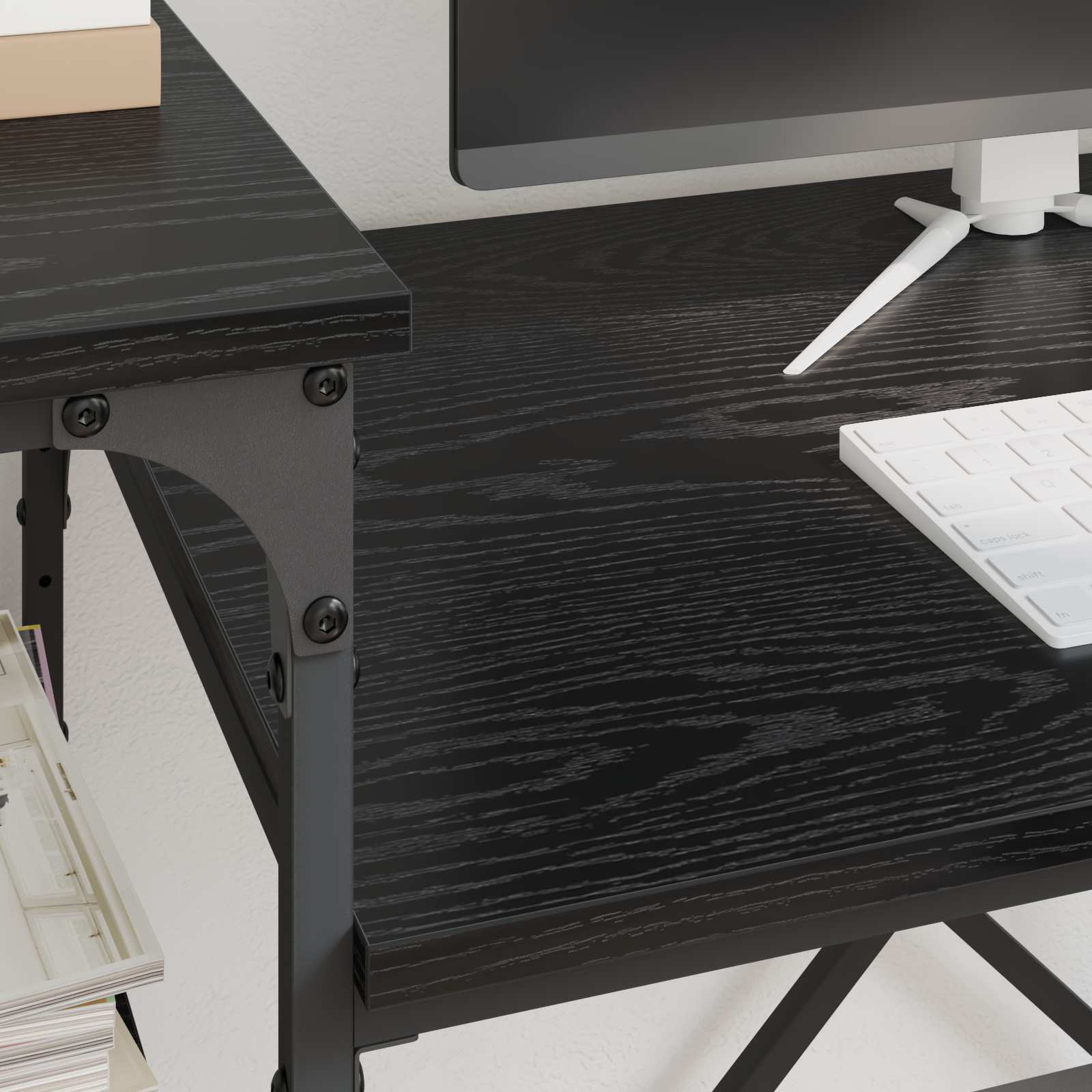 Stol Crni hrast 135 x 50 x 90 cm Konstruirano drvo