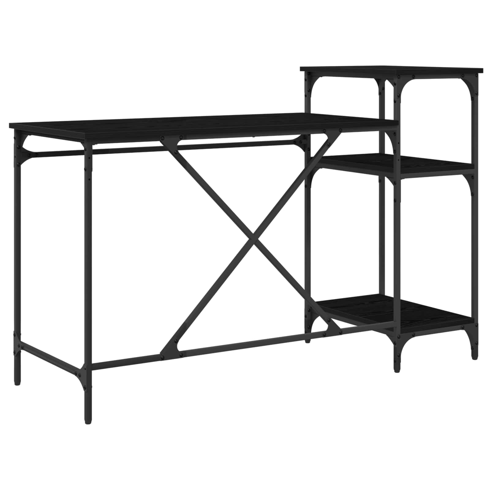 Stol Crni hrast 135 x 50 x 90 cm Konstruirano drvo