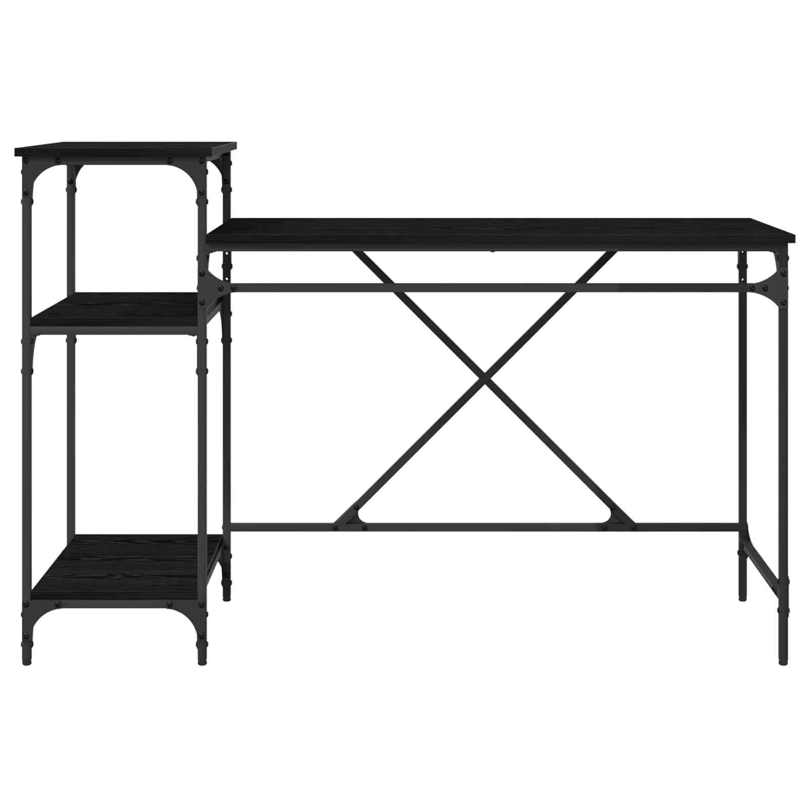 Stol Crni hrast 135 x 50 x 90 cm Konstruirano drvo