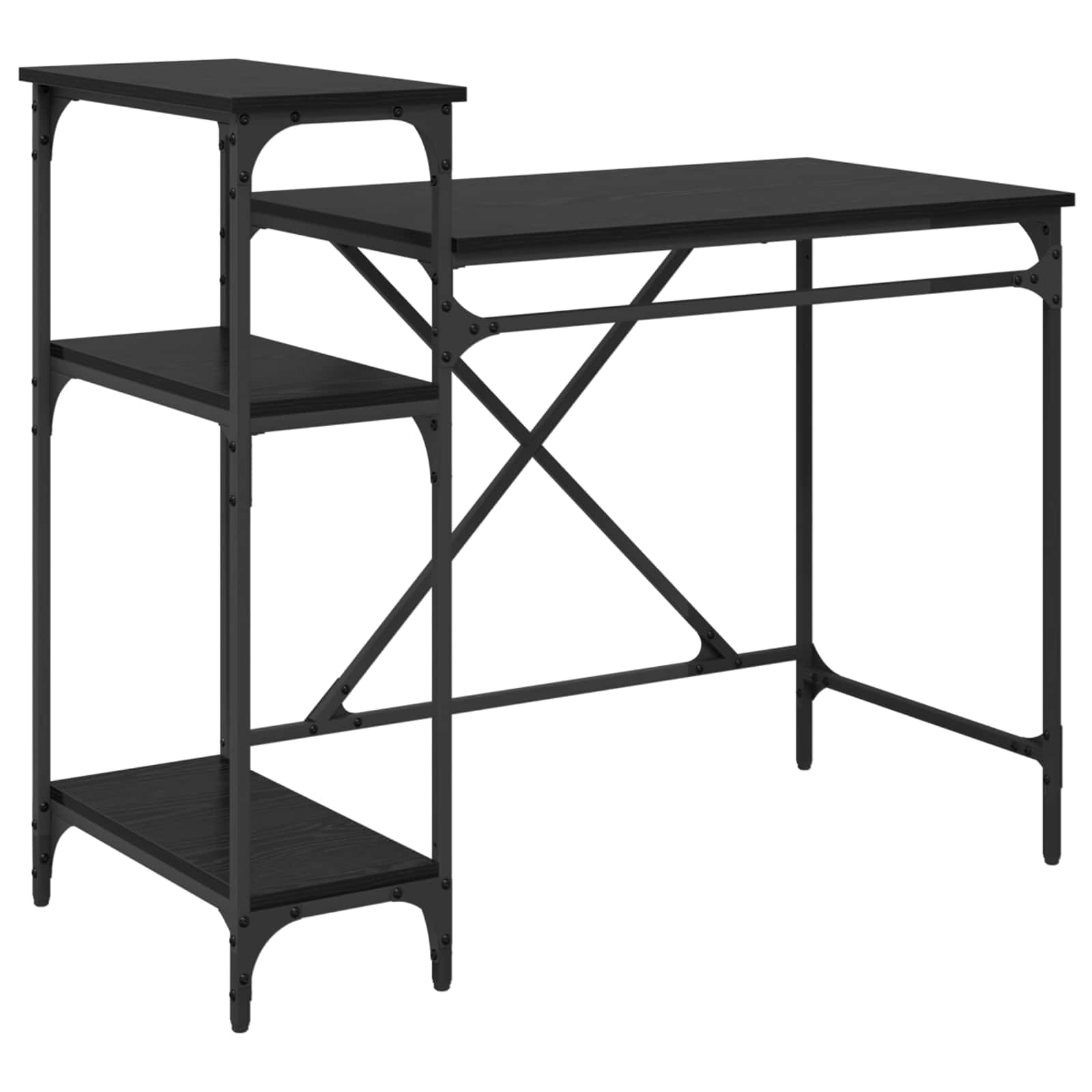 Stol Crni hrast 105 x 50 x 90 cm Konstruirano drvo
