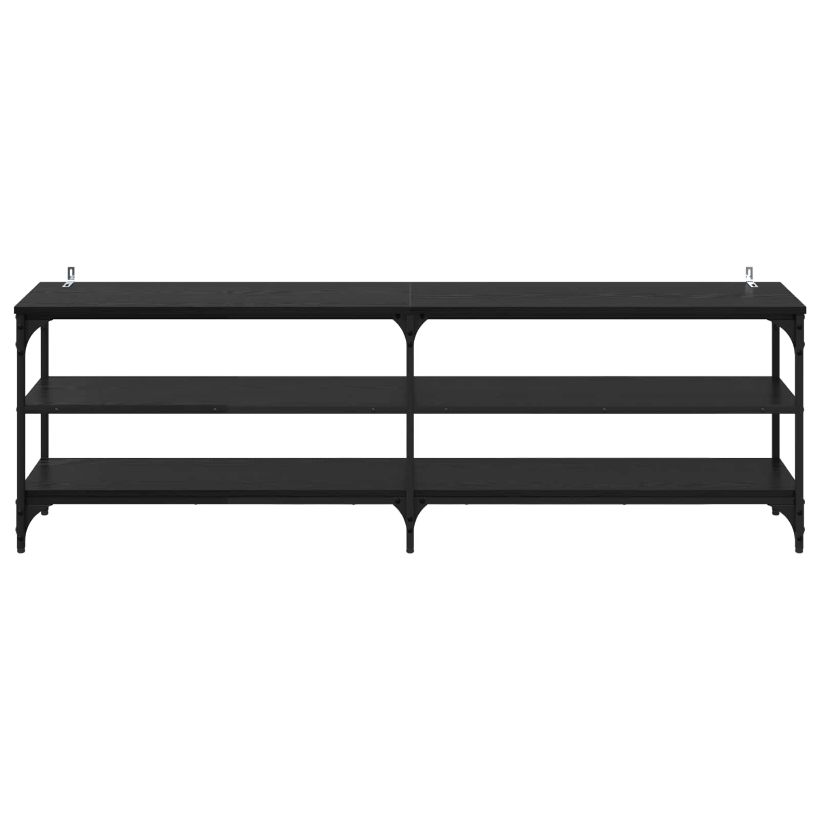 TV ormar Crni hrast 160 x 30 x 50 cm Obrađeno drvo i čelik