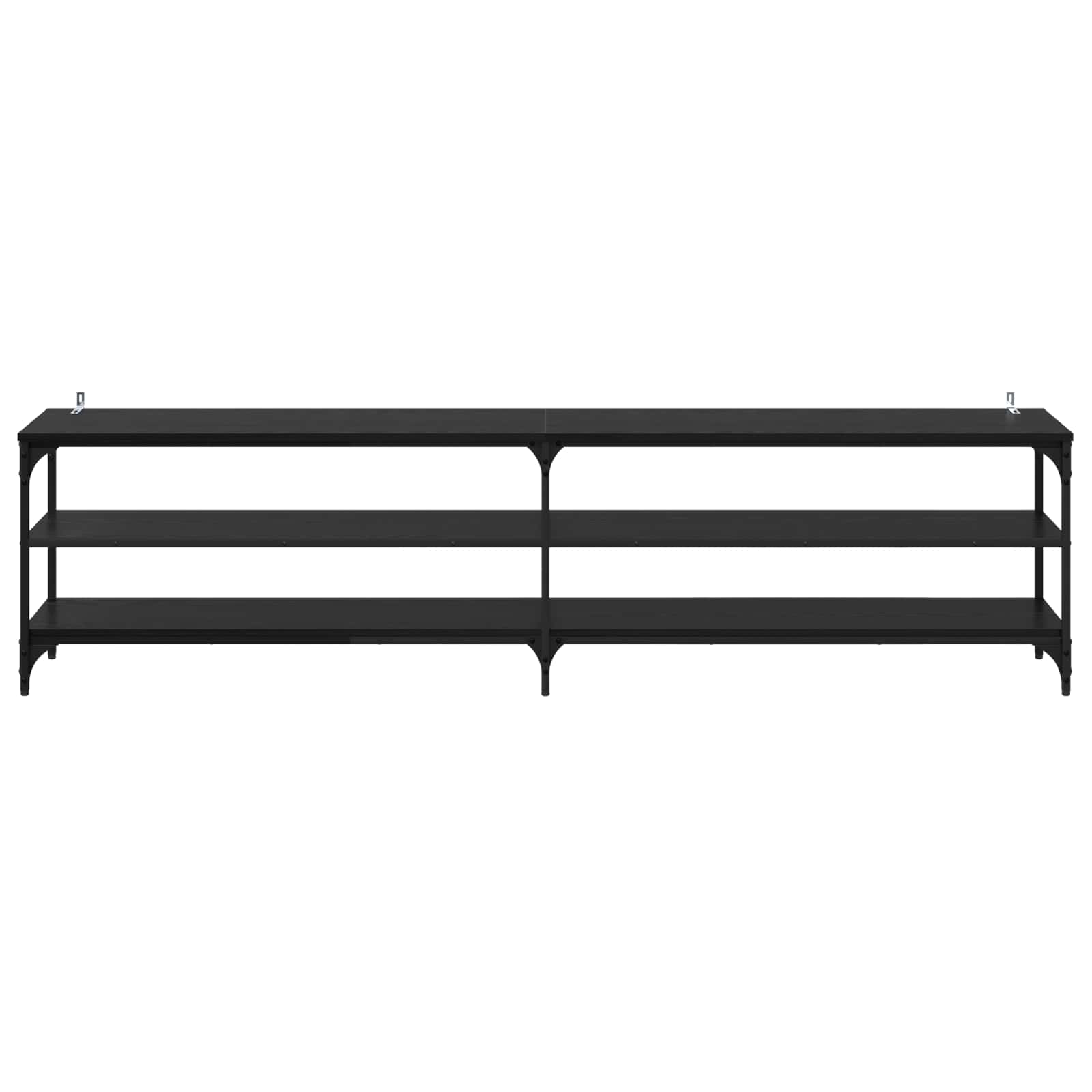 TV ormar Crni hrast 200 x 30 x 50 cm Obrađeno drvo i čelik