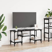 TV ormar Crni hrast 102 x 35 x 45,5 cm Obrađeno drvo i čelik