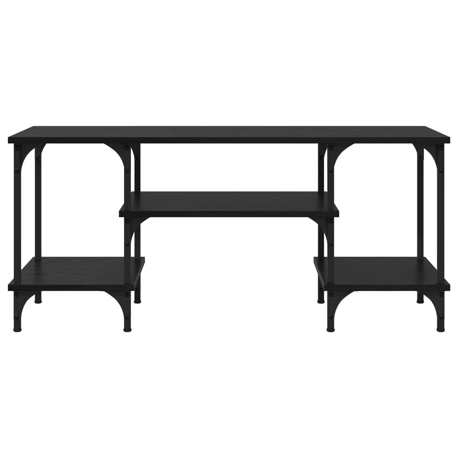 TV ormar Crni hrast 102 x 35 x 45,5 cm Obrađeno drvo i čelik
