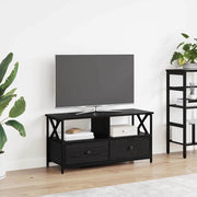 TV ormar Crni hrast 90 x 33 x 45 cm Inženjerska drva i čelik