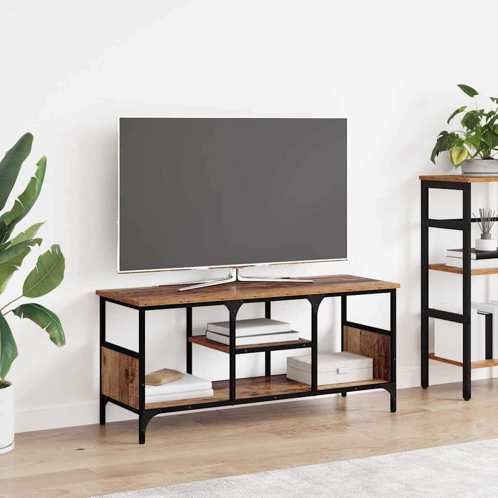 TV ormar Staro drvo 100 x 35 x 45 cm Obrađeno drvo i čelik